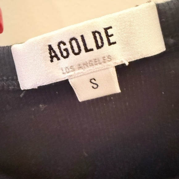 AGOLDE WOMEN'S RIANNE HIGH-NECK RACERBACK BODYSUIT Black Small - Picture 7 of 12